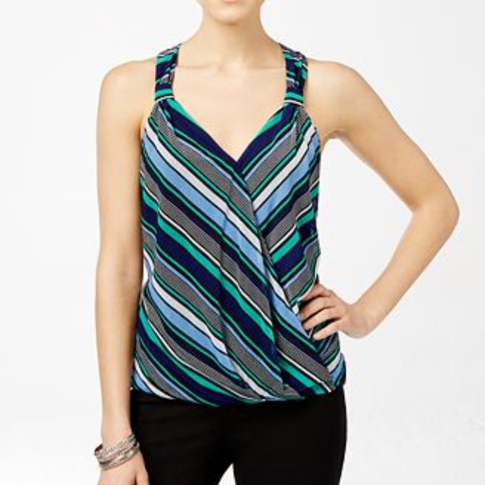 Faux wrap tank